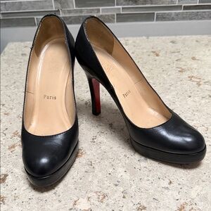 Christian Louboutin Elegant Black Women's Heels.